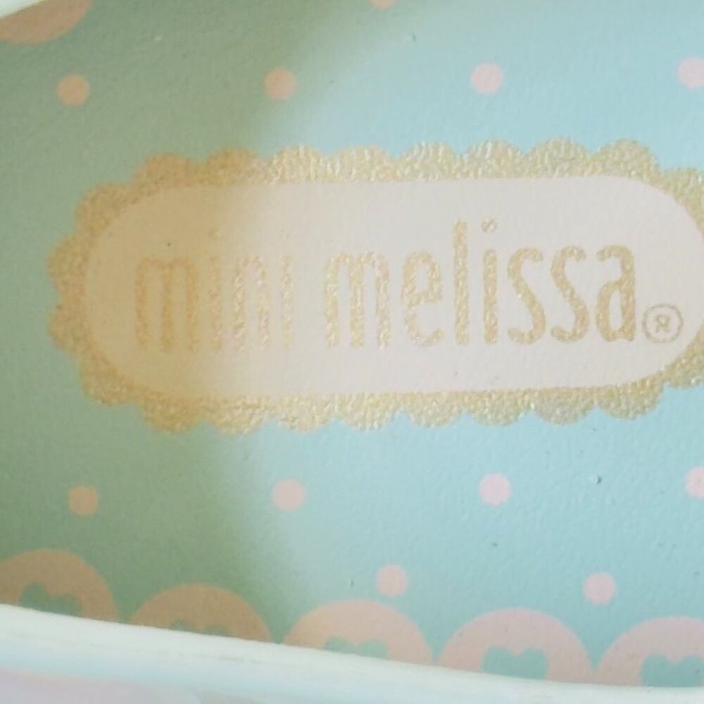 MINI MELISSA Girls' Perforated Jelly Shoes Furadinha X Mary Jane Flats Size 11 - Picture 11 of 12